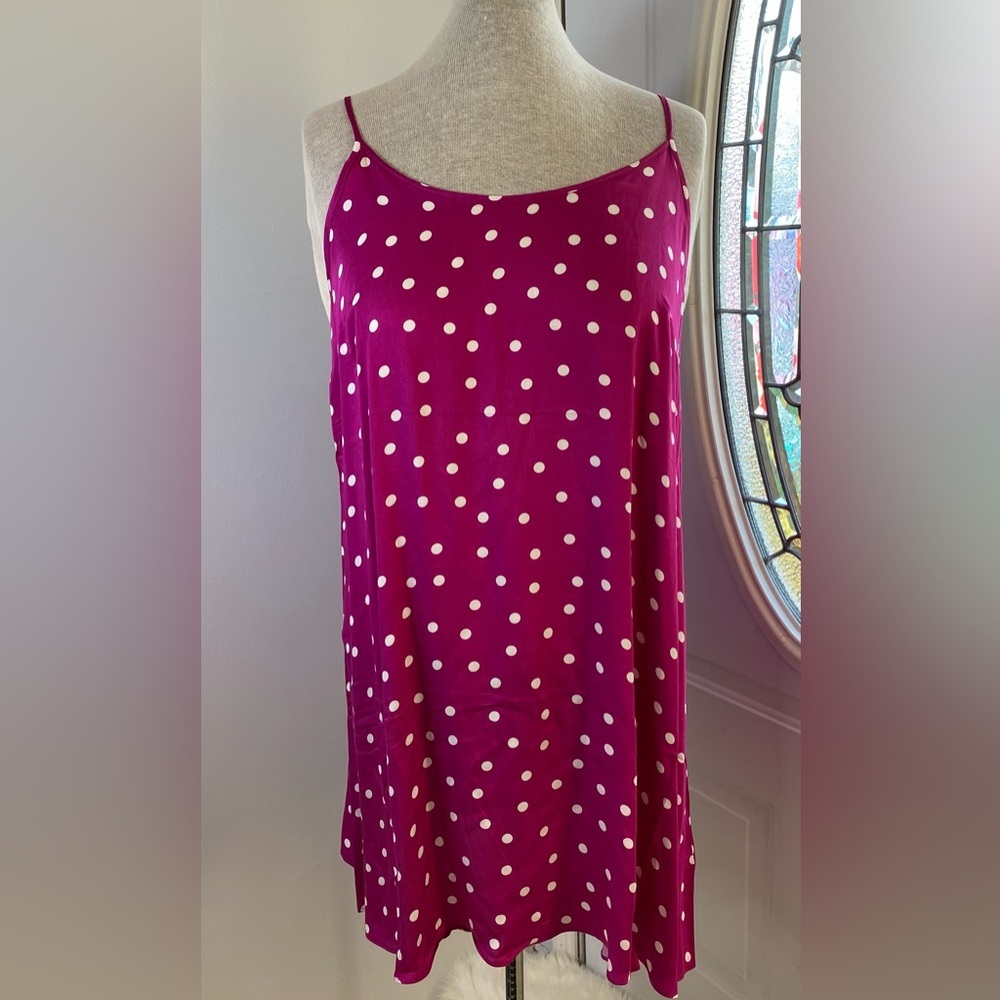 City Chic Kitty Chemise in Pop Pink Spot NWT Size 16 SKU0544